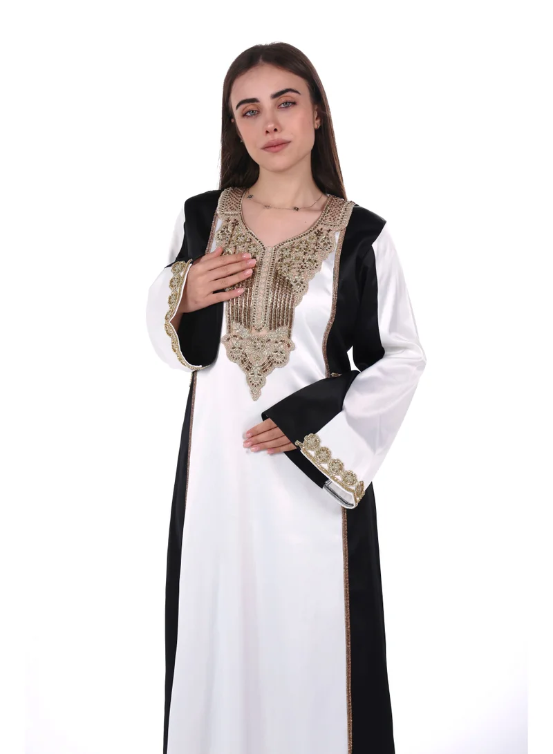 AL BENT AL SHARQIEH black women satin jalabiya dress for Women | Best Price UAE